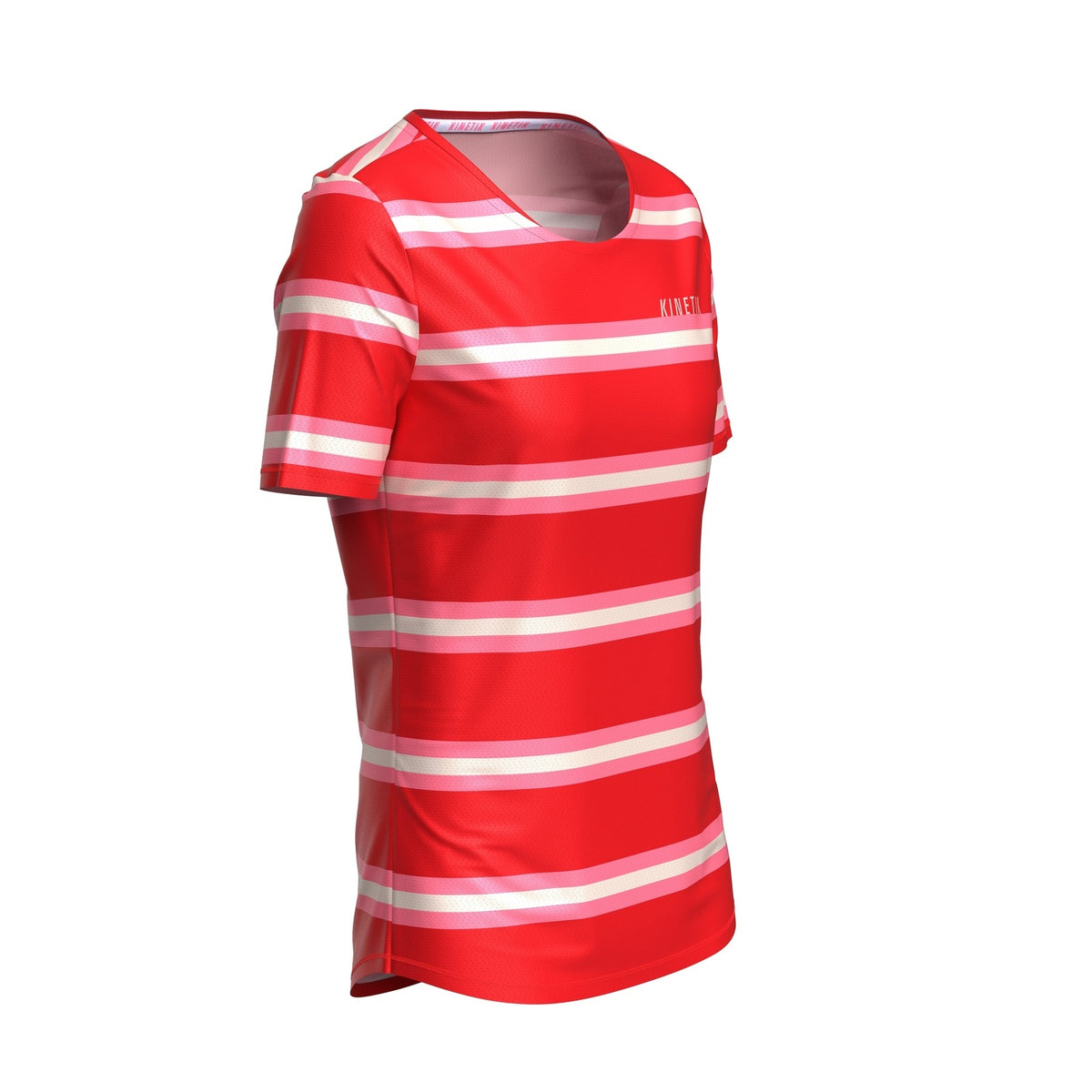 MAVRIK WOMEN RED CREAM STRIPE - Maillots trail-running - 11 - kinetik-adrenalink