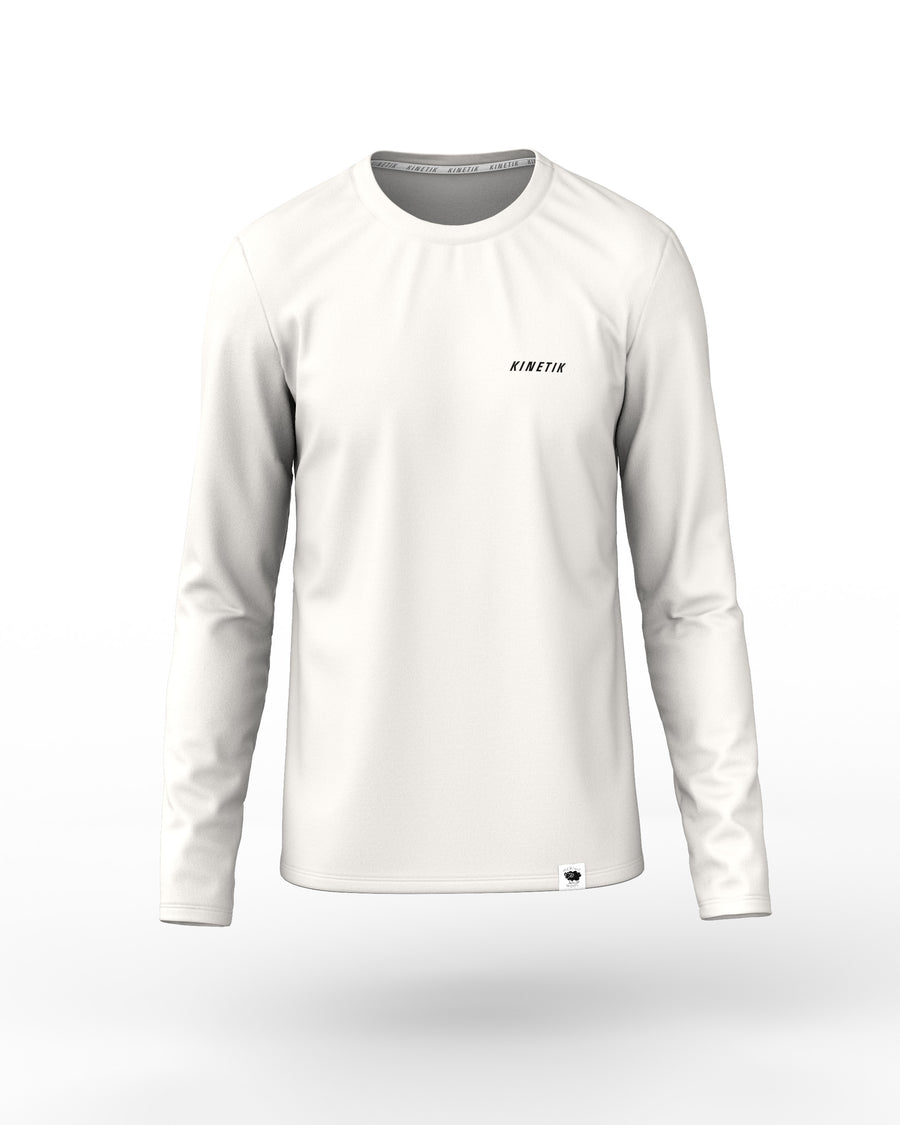 MERINOWOOL MEN BASLAYER WHITE - Maillots trail-running - 3 - kinetik-adrenalink