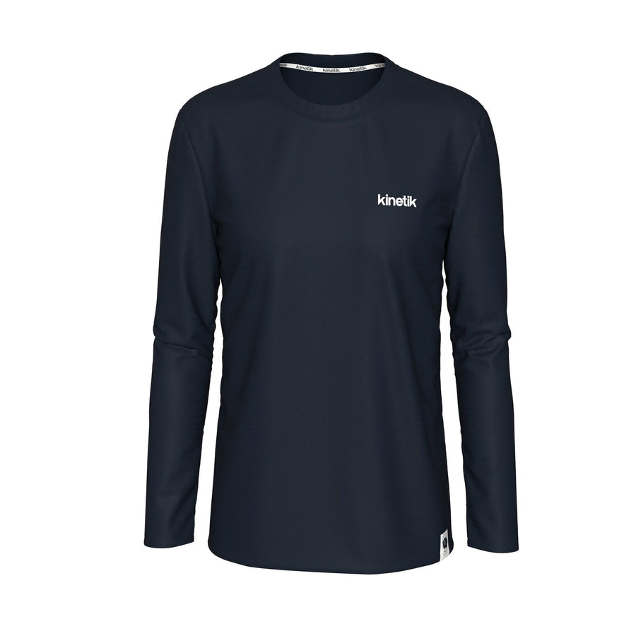 MERINOWOOL WOMEN BASLAYER BLACK - Maillots trail-running - 2 - kinetik-adrenalink