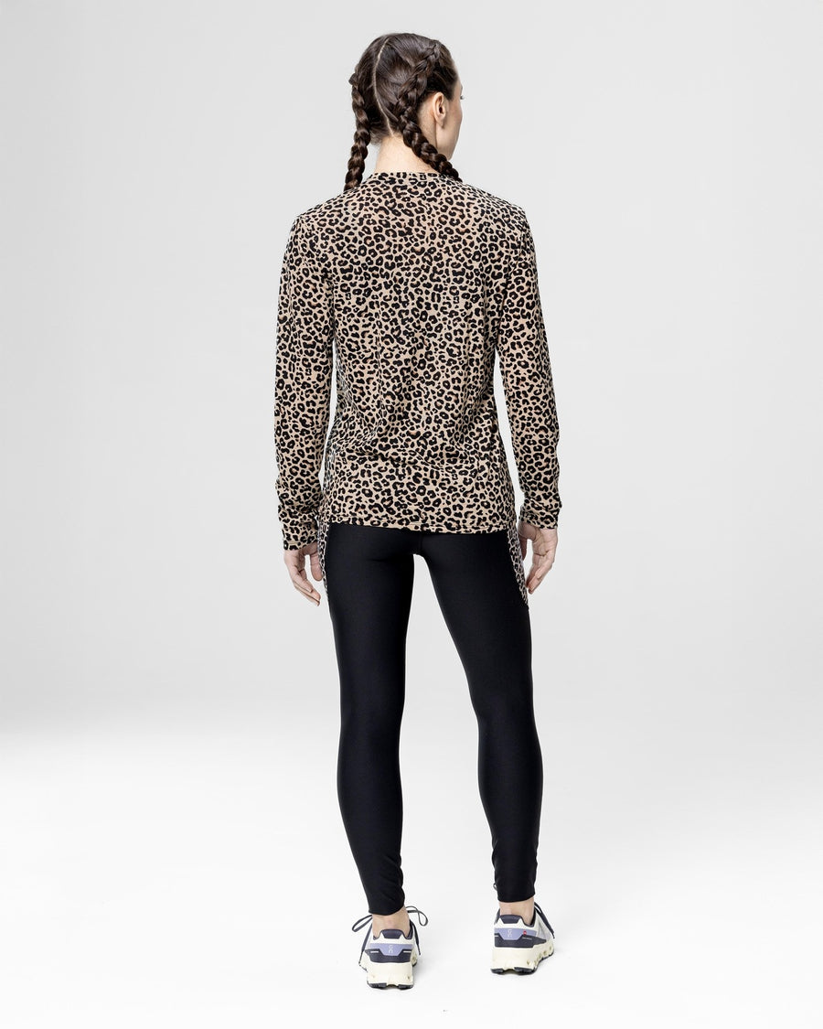 MERINOWOOL WOMEN BASLAYER LEOPARD - Maillots trail-running - 3 - kinetik-adrenalink
