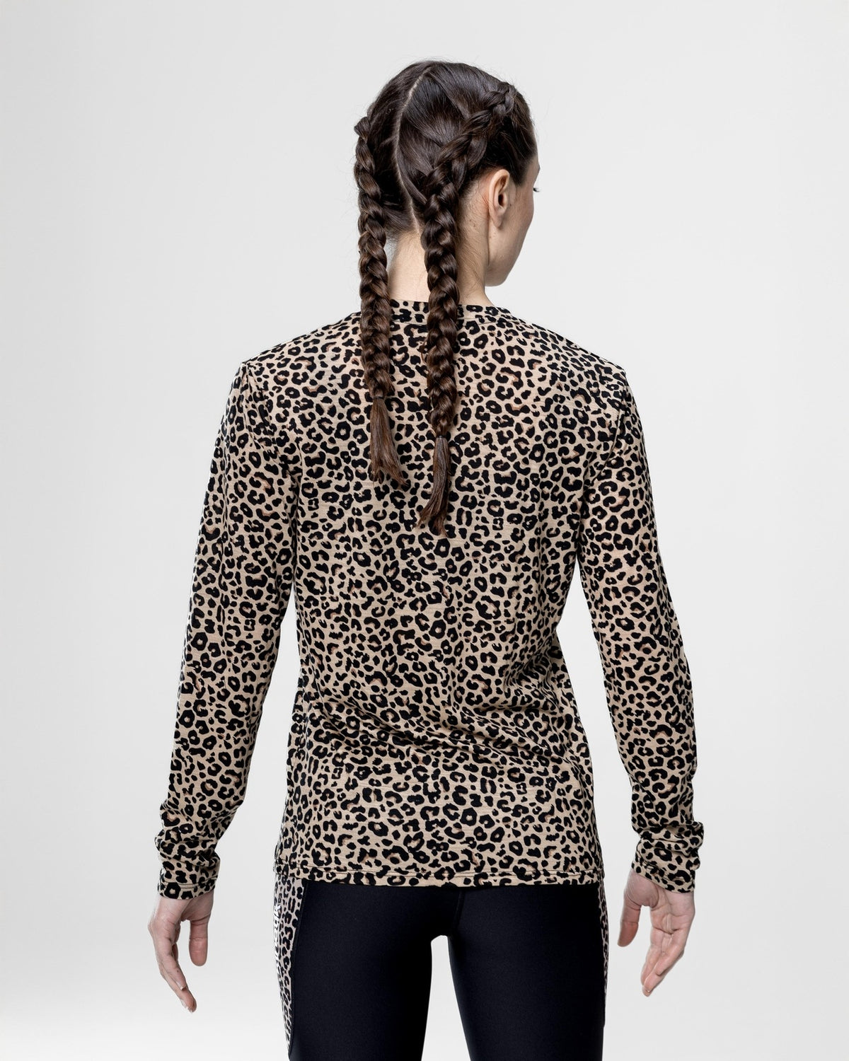MERINOWOOL WOMEN BASLAYER LEOPARD - Maillots trail-running - 7 - kinetik-adrenalink