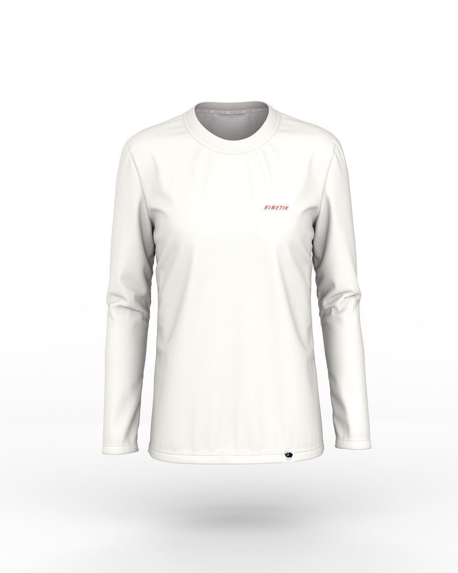 MERINOWOOL WOMEN BASLAYER WHITE - Maillots trail-running - 3 - kinetik-adrenalink