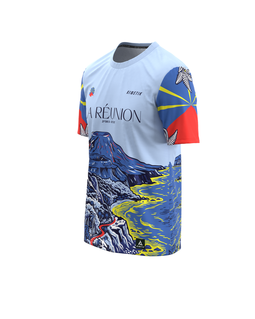 PRECOMMANDE - FALKON MEN LA REUNION - Maillots trail-running - 1 - kinetik-adrenalink