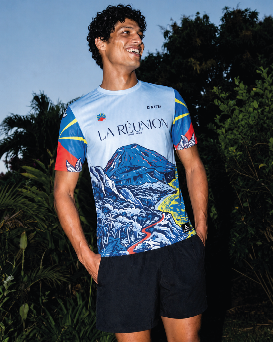 PRECOMMANDE - FALKON MEN LA REUNION - Maillots trail-running - 2 - kinetik-adrenalink