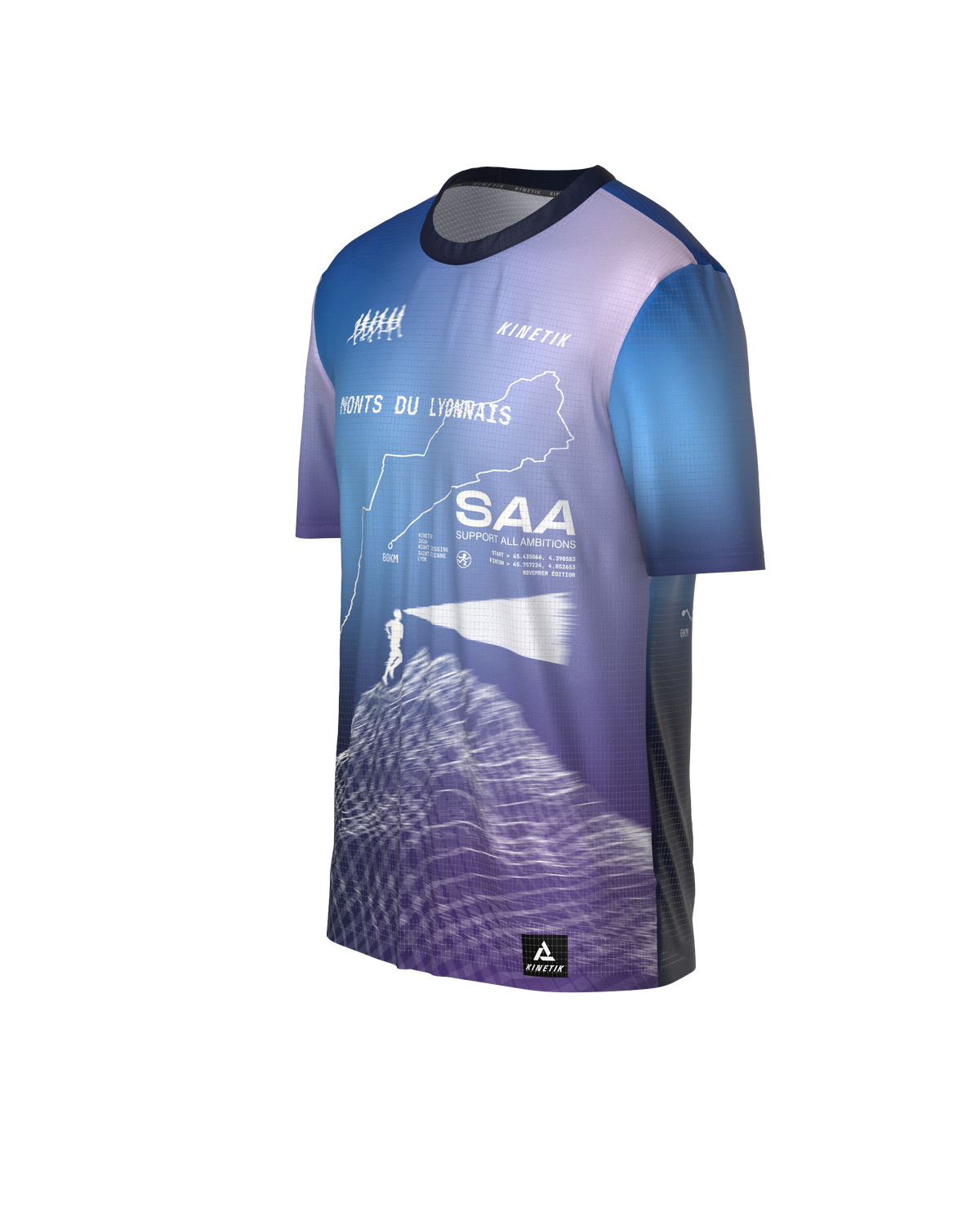 PRECOMMANDE - FALKON MEN NIGHT CROSSING - Maillots trail-running - 1 - kinetik-adrenalink