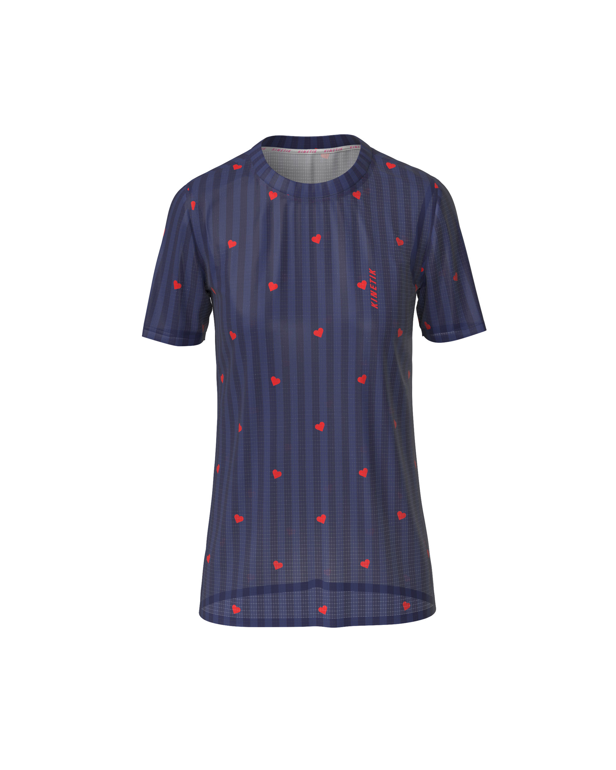 PRECOMMANDE - FALKON WOMEN LOVE STRIPE NAVY - Maillots trail-running - 3 - kinetik-adrenalink