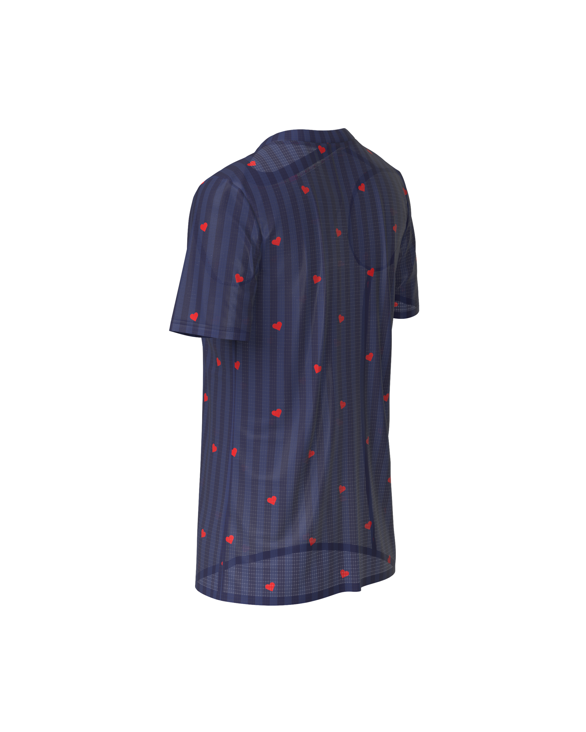 PRECOMMANDE - FALKON WOMEN LOVE STRIPE NAVY - Maillots trail-running - 8 - kinetik-adrenalink