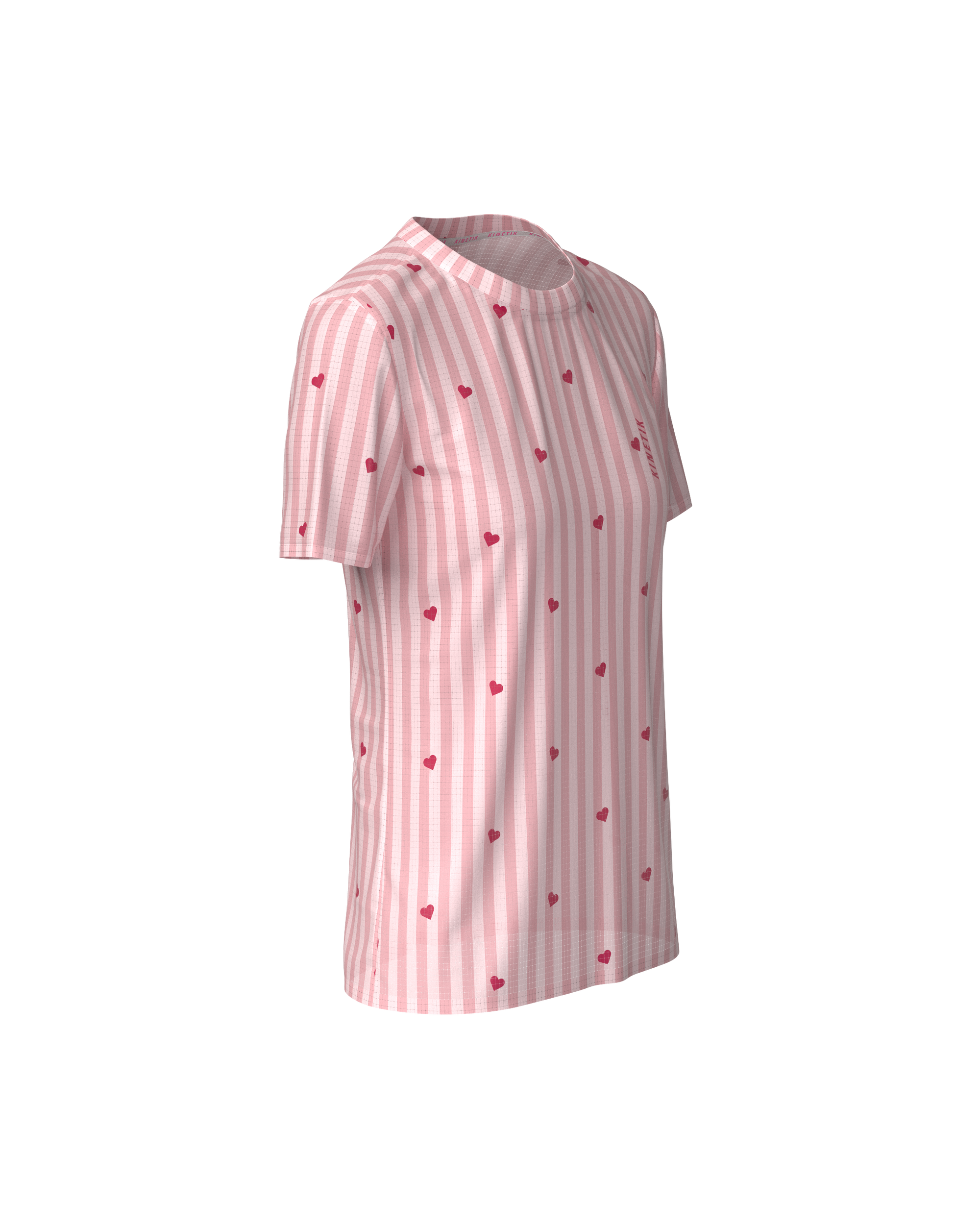 PRECOMMANDE - FALKON WOMEN LOVE STRIPE PINK - Maillots trail-running - 4 - kinetik-adrenalink