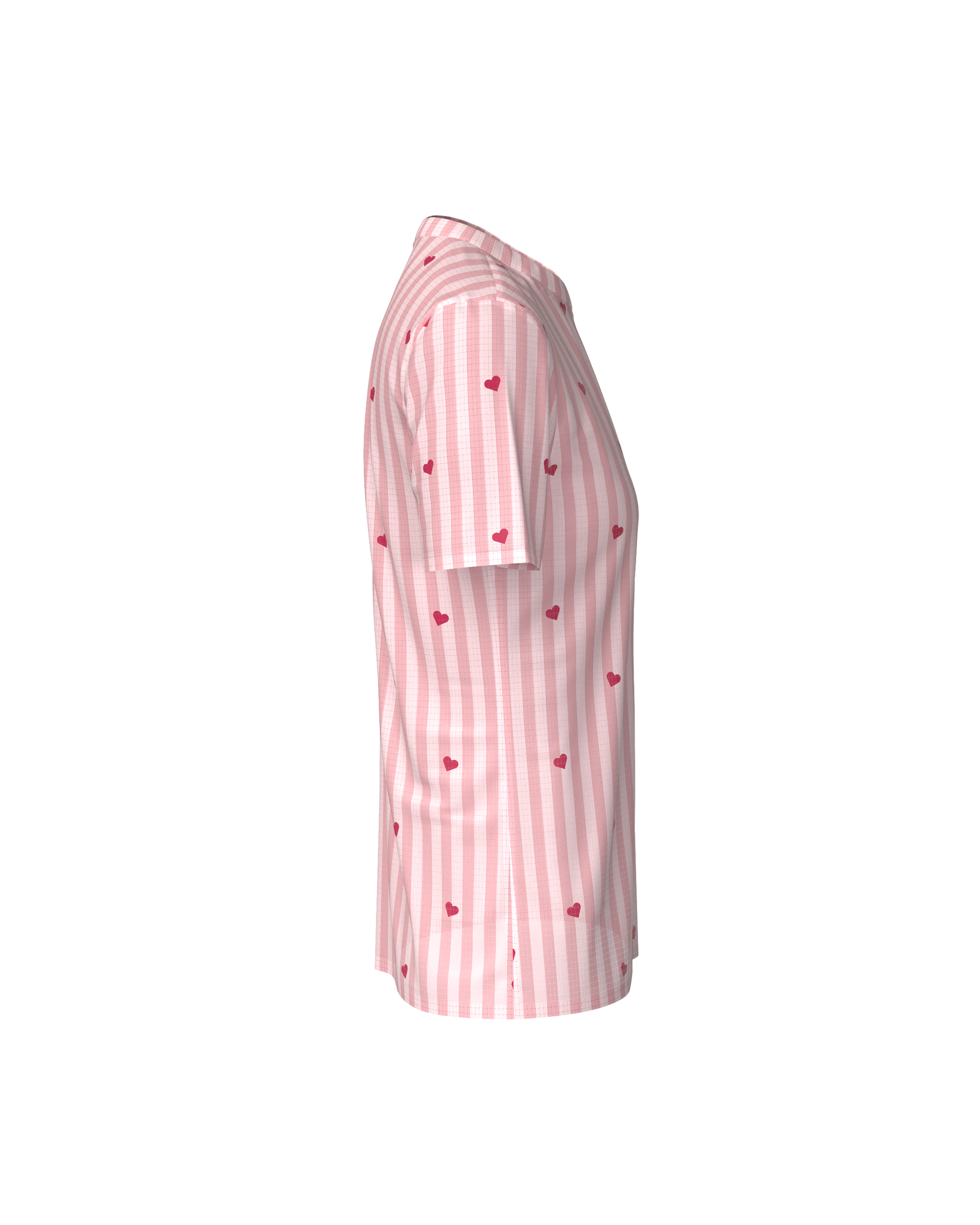 PRECOMMANDE - FALKON WOMEN LOVE STRIPE PINK - Maillots trail-running - 5 - kinetik-adrenalink