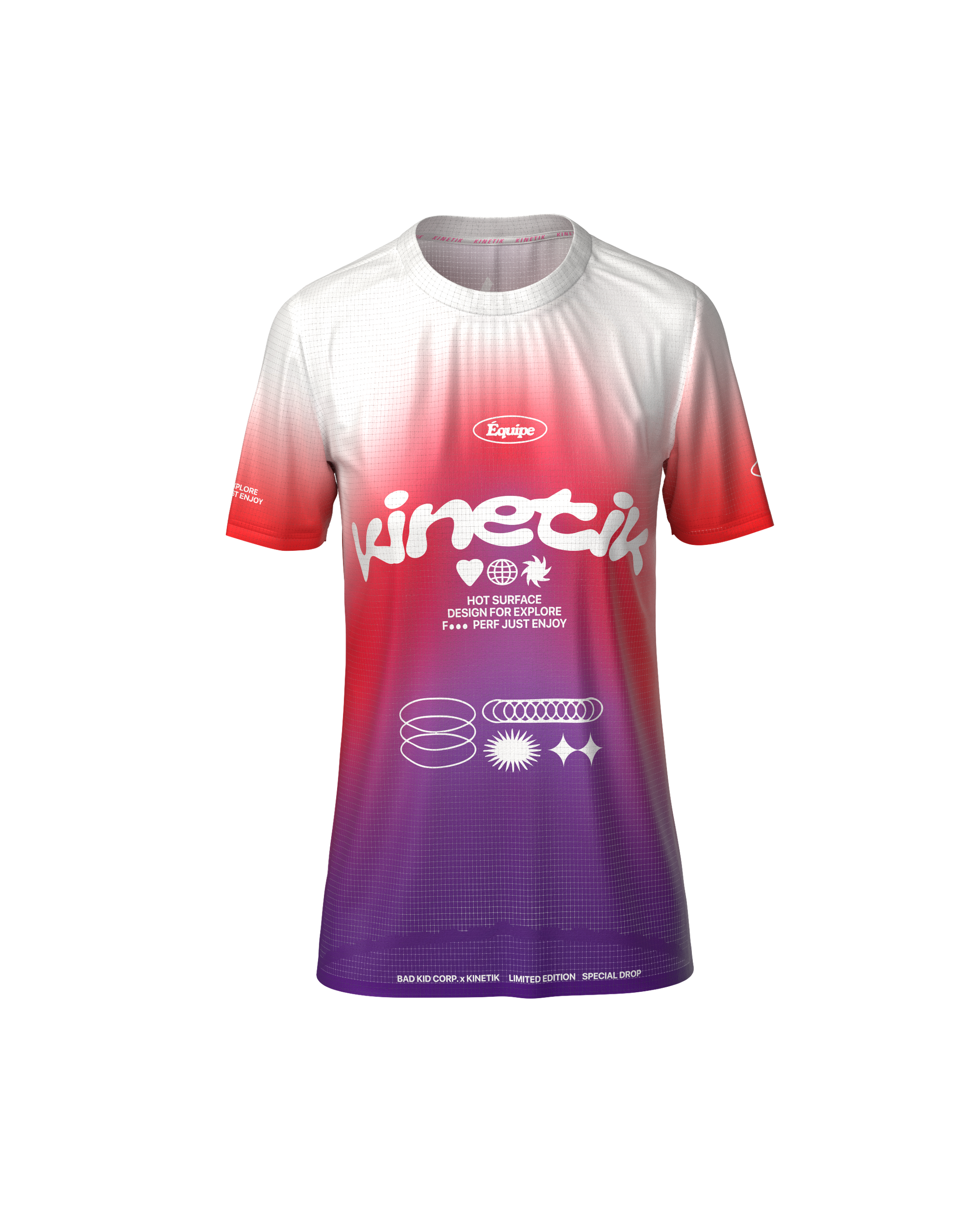 PRECOMMANDE - FALKON WOMEN RED SCALE - Maillots trail-running - 2 - kinetik-adrenalink