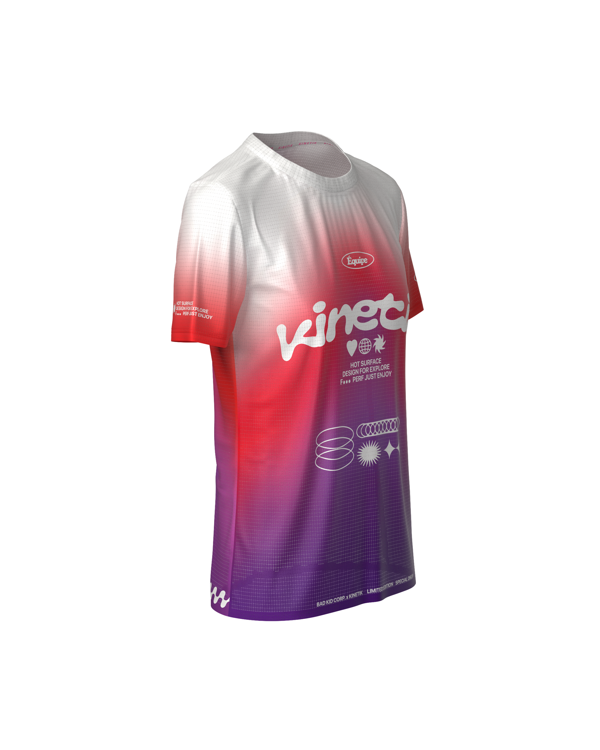 PRECOMMANDE - FALKON WOMEN RED SCALE - Maillots trail-running - 3 - kinetik-adrenalink