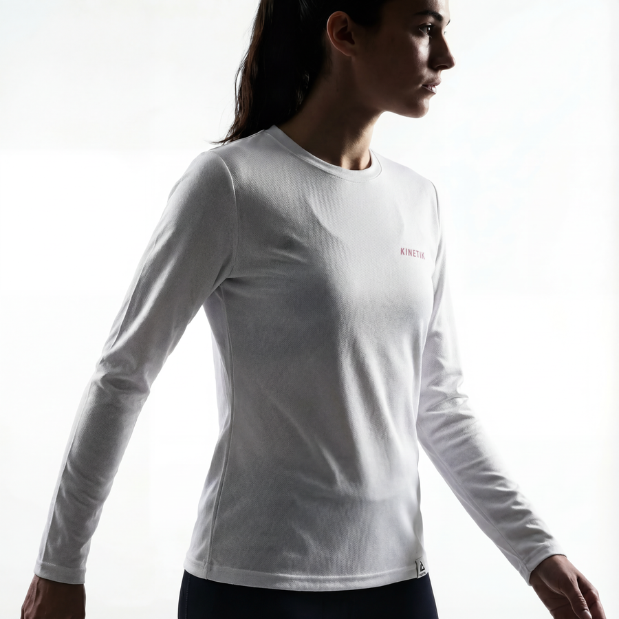 VEKTRA LS WOMEN WHITE - Maillots trail-running - 2 - kinetik-adrenalink