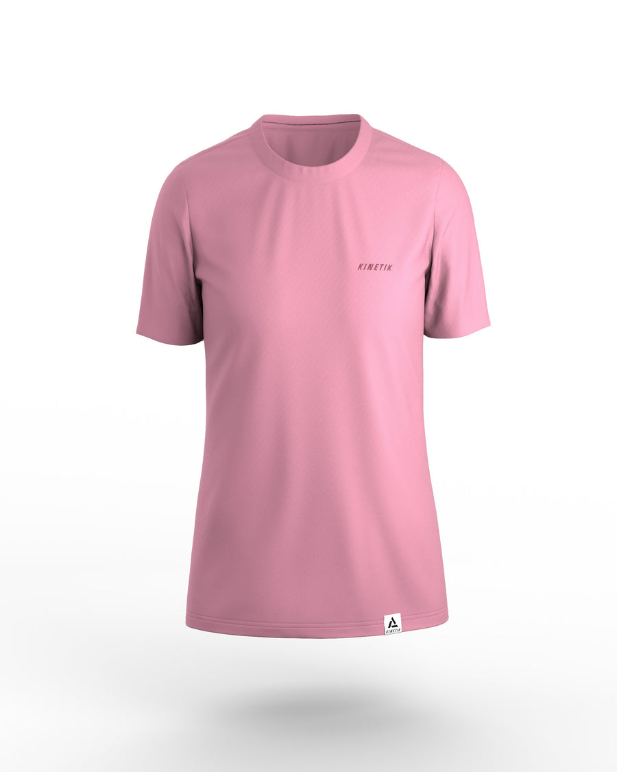 VEKTRA Women Pink short-sleeve trail-running jersey - kinetik-adrenalink
