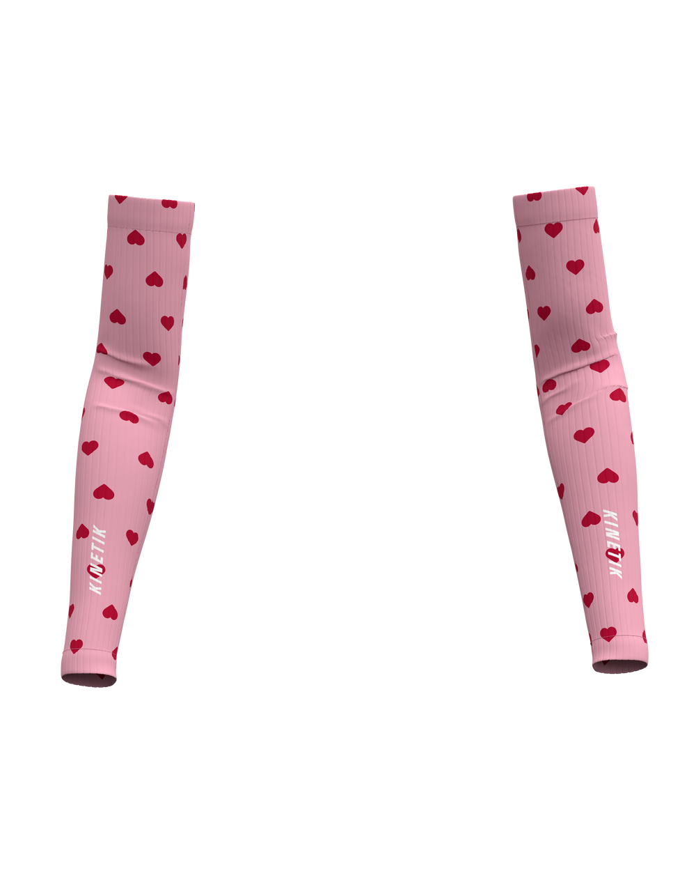 Manchettes trail-running ARMWARMERS HEARTRUNNEUSE ROSY - 1 - kinetik