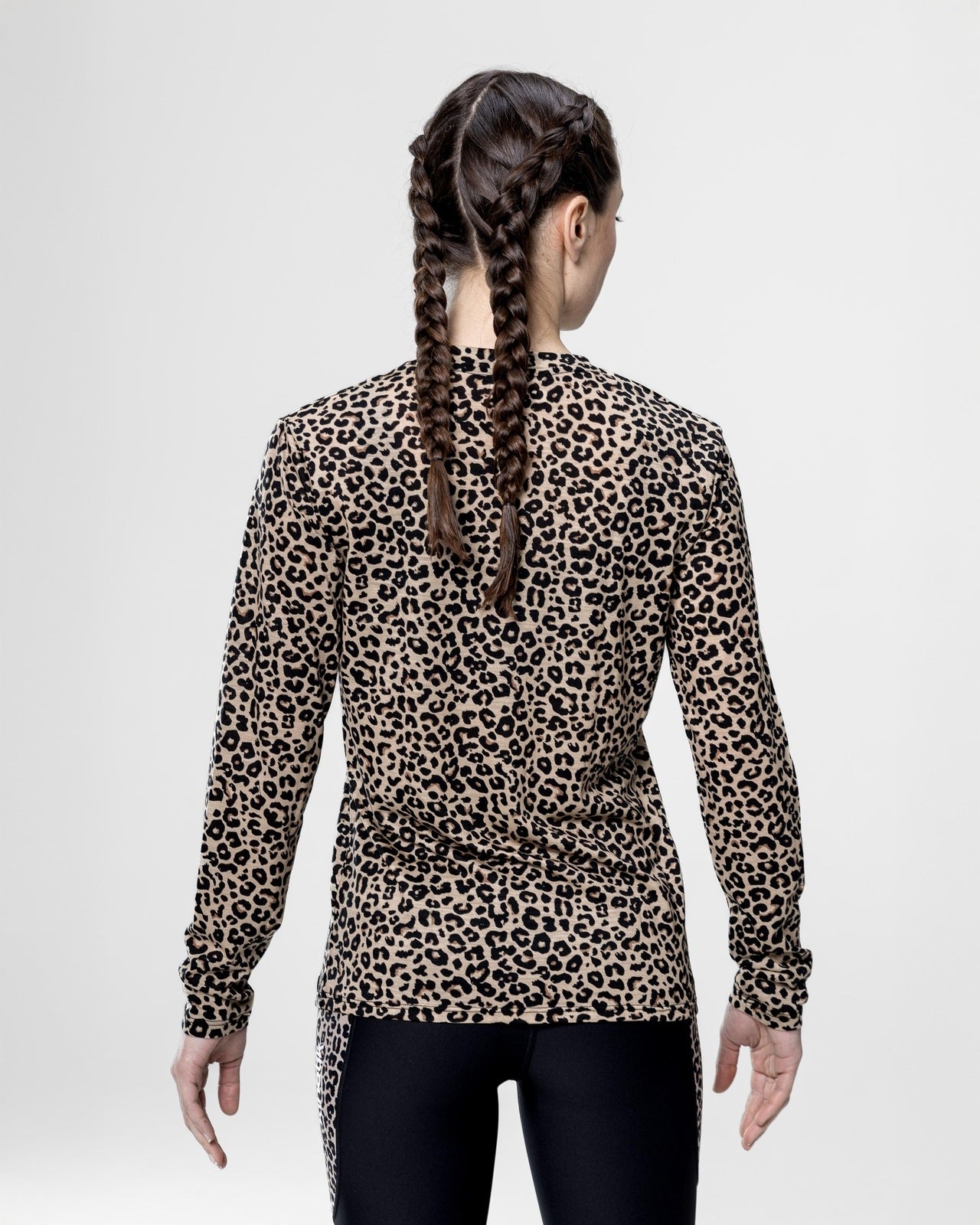 MERINOWOOL WOMEN BASLAYER LEOPARD