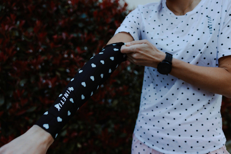 ARMWARMER HEARTRUNNEUSE BLACK