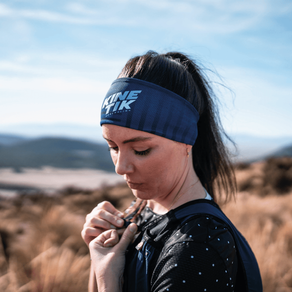 Klim Headband Geometrik Navy