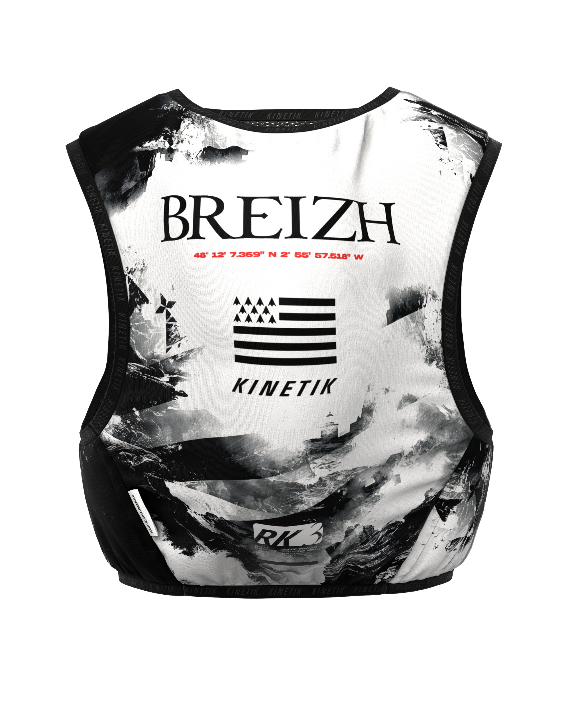 RK3 BREIZH BLACK  HYDRATION PACKBLACK  Hydration Packs - Trail Running Hydration Pack for Men and Women - kinetik