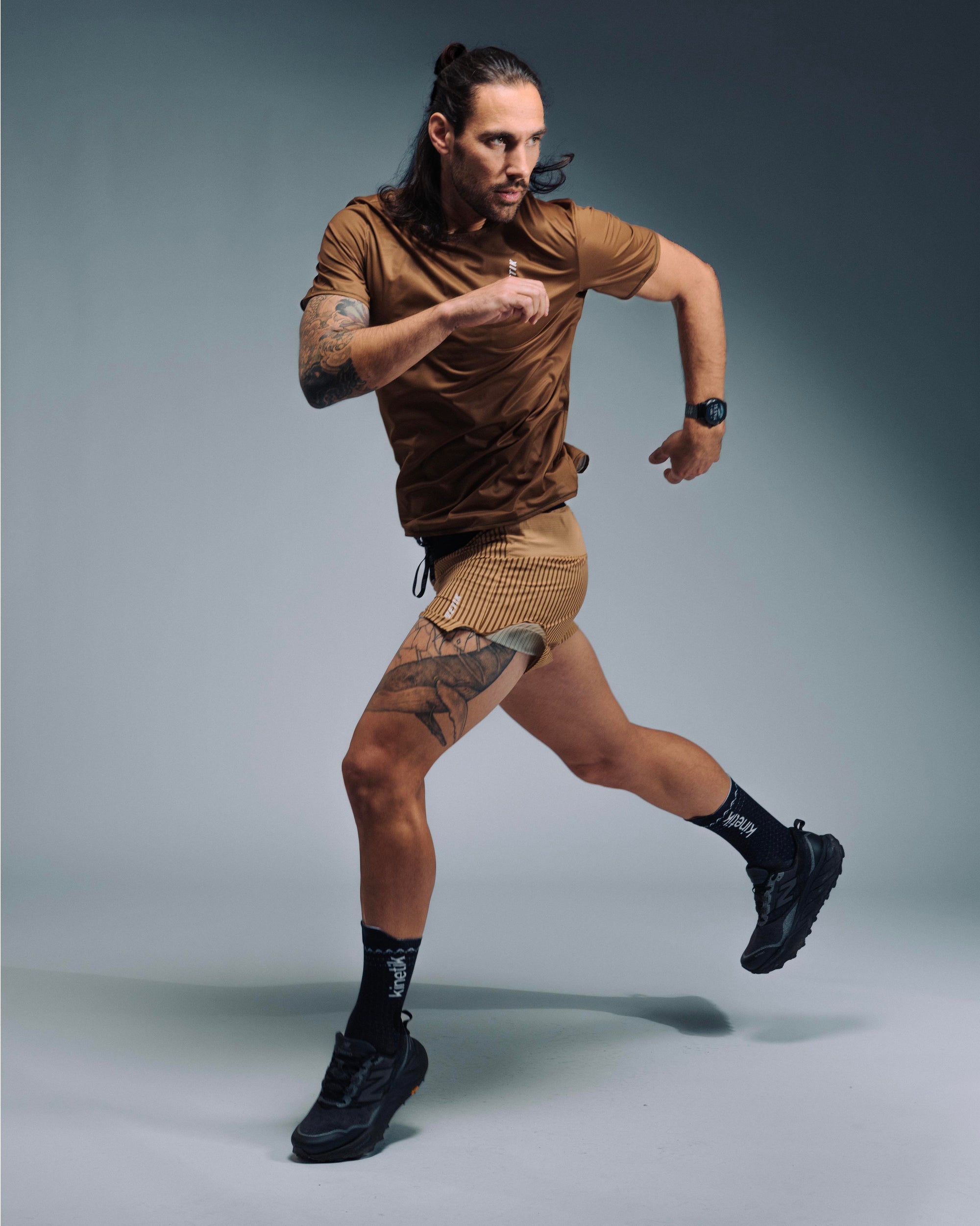 AEROK 6 MEN color stripe METALLIC BRONZE