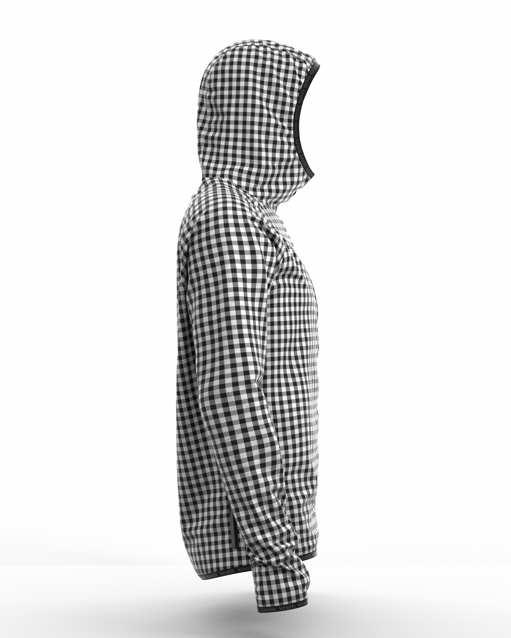 JACKET WOMEN SPEKTRAIL VICHY VELOURS BLACK