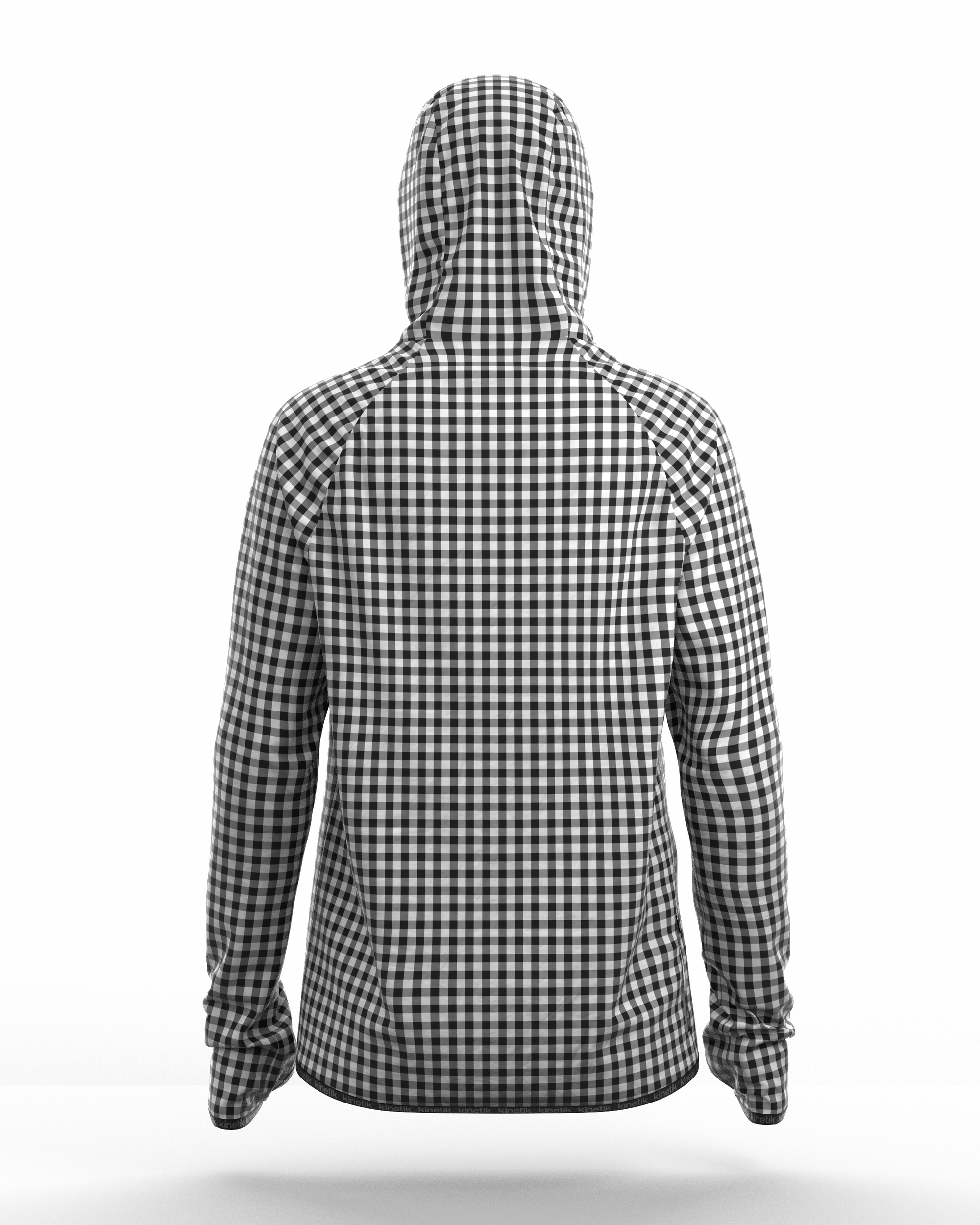 JACKET WOMEN SPEKTRAIL VICHY VELOURS BLACK