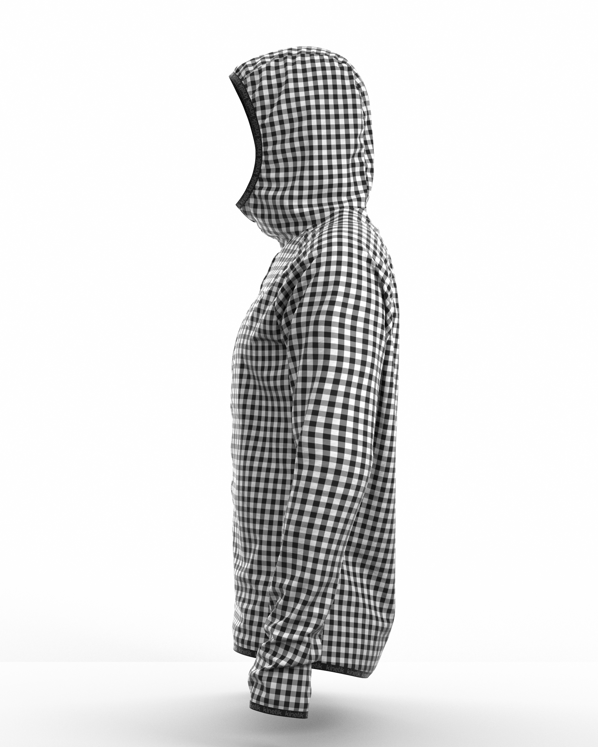 JACKET WOMEN SPEKTRAIL VICHY VELOURS BLACK