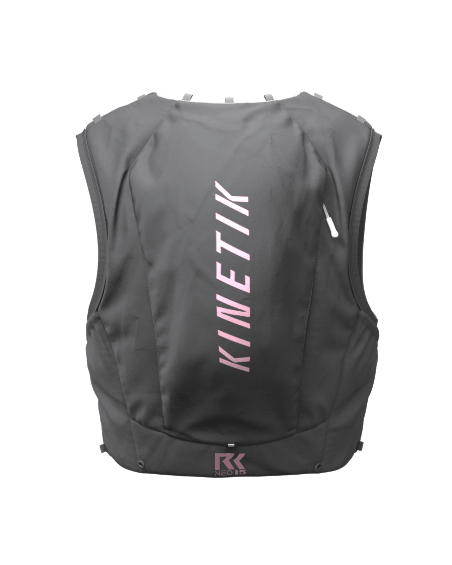 PACK RK15 NEO GREY PINK + KARKOIS + FLASQUES - Sacs Hydratation trail-running - 1 - kinetik-adrenalink