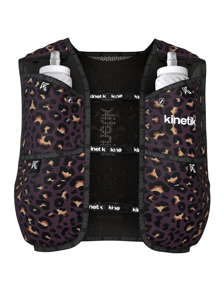 SAC RK7 LEOPARD CHOCO - Sacs Hydratation trail-running - 1 - kinetik-adrenalink