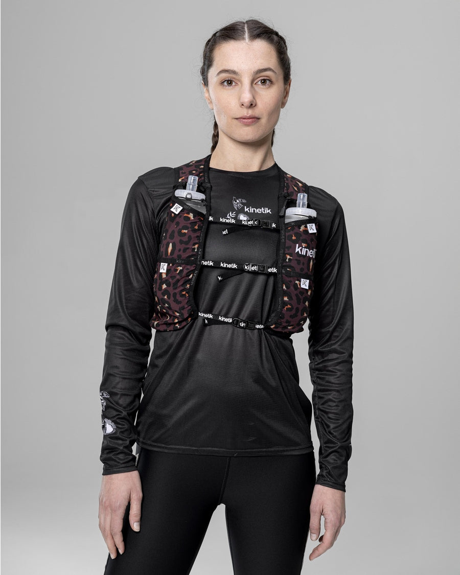 SAC RK7 LEOPARD CHOCO - Sacs Hydratation trail-running - 2 - kinetik-adrenalink