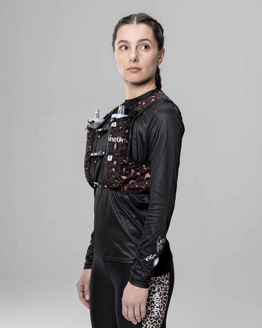 SAC RK7 LEOPARD CHOCO - Sacs Hydratation trail-running - 3 - kinetik-adrenalink