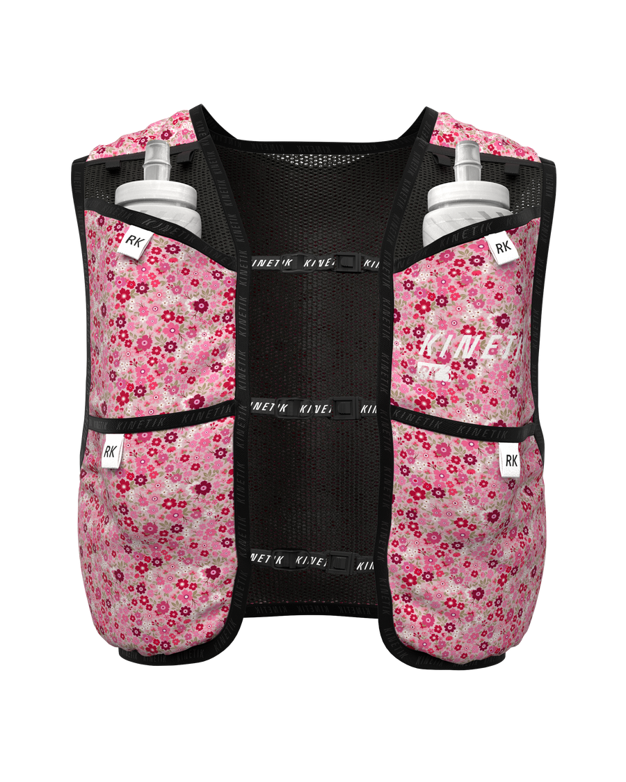 SAC RK3 FLORAL MELLOW ROSE - Sacs Hydratation trail-running - 1 - kinetik-adrenalink