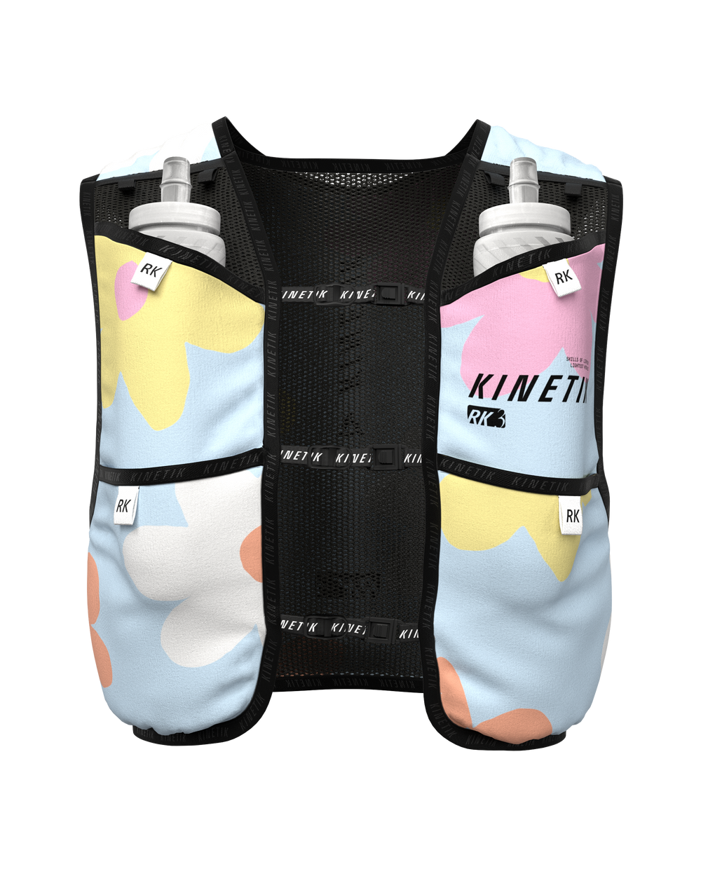MOCHILA « RK3 » FLORE POWDER BLUE - Mochilas de hidratación para trail running - 1 - kinetik-adrenalink