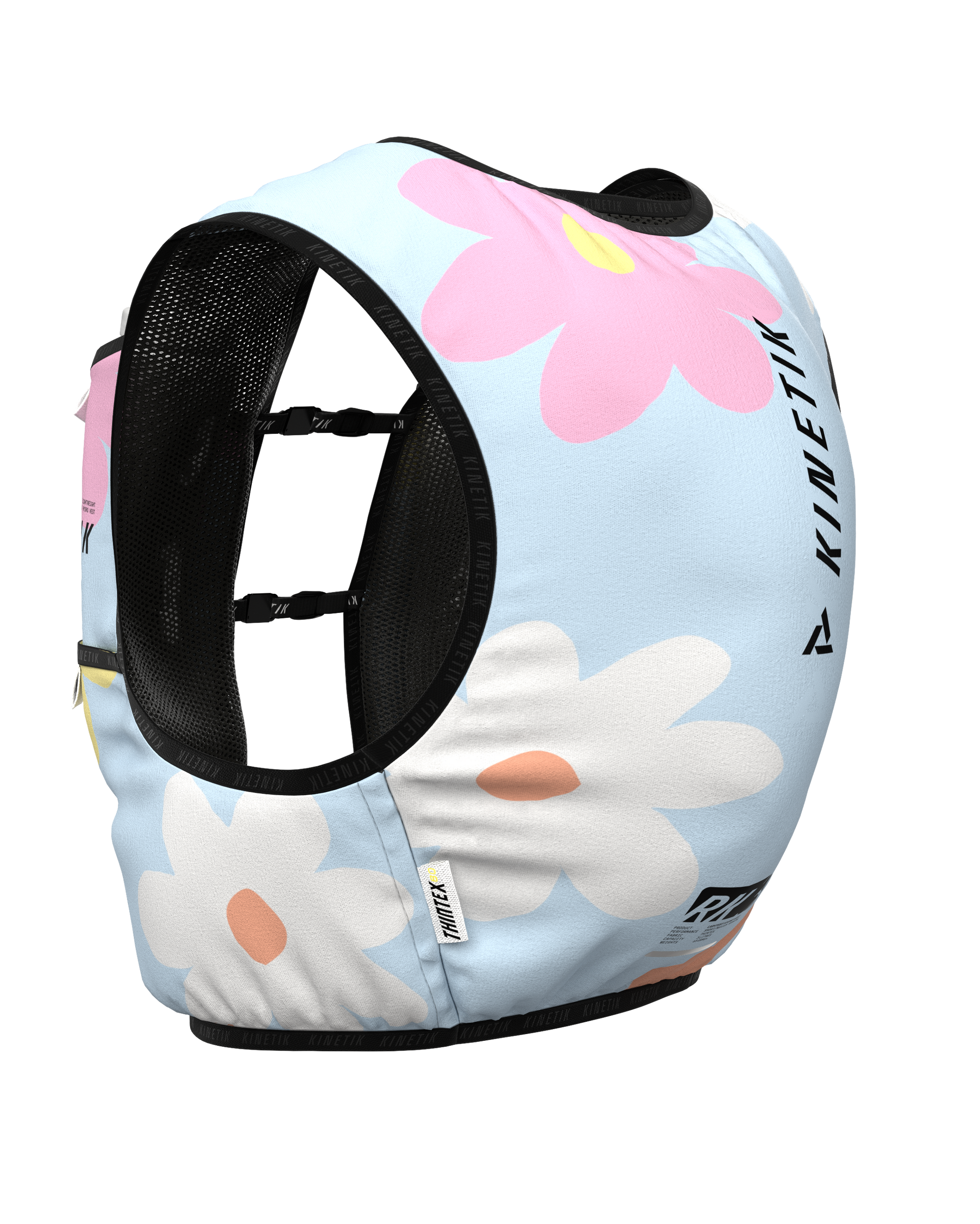 MOCHILA « RK3 » FLORE POWDER BLUE - Mochilas de hidratación para trail running - 4 - kinetik-adrenalink