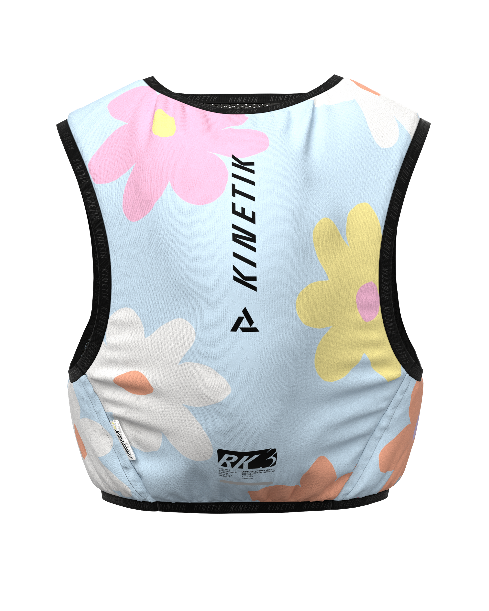 MOCHILA « RK3 » FLORE AZUL POLVO - Mochilas de hidratación para trail running - 5 - kinetik-adrenalink
