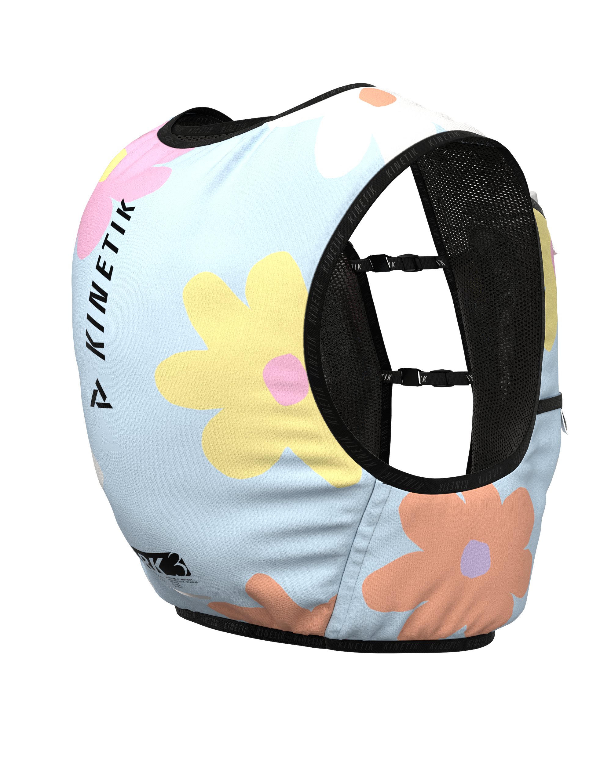 MOCHILA « RK3 » FLORE AZUL POLVO - Mochilas de hidratación para trail running - 6 - kinetik-adrenalink