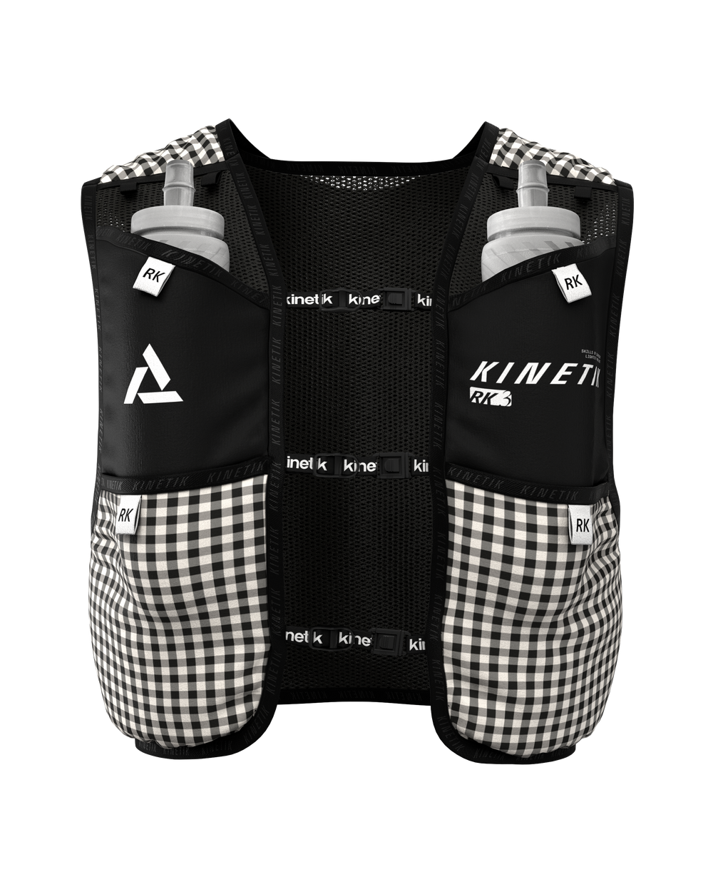 SAC RK3 VICHY VELOURS BLACK - Sacs Hydratation trail-running - 1 - kinetik-adrenalink