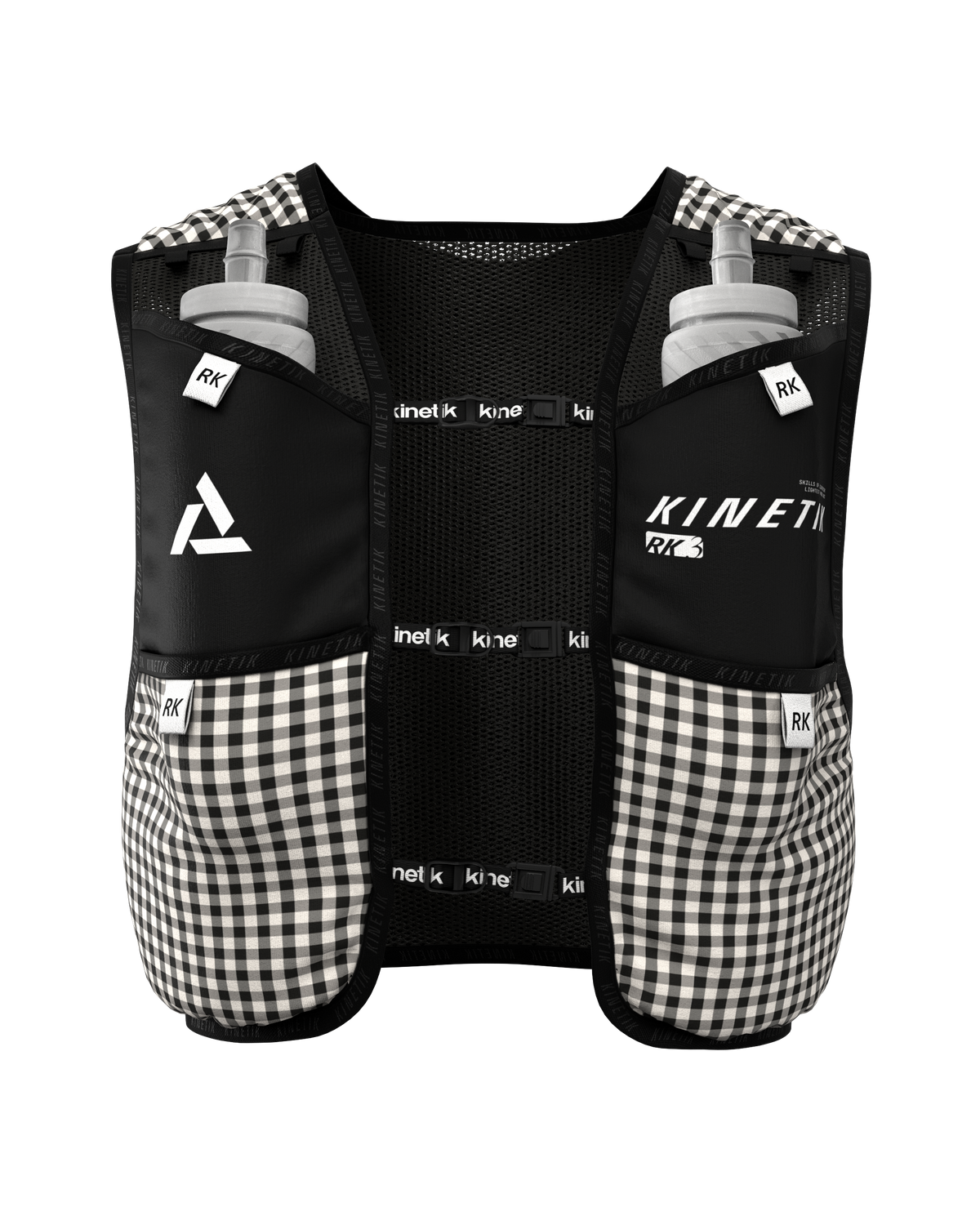 SAC RK3 VICHY VELOURS BLACK - Sacs Hydratation trail-running - 1 - kinetik-adrenalink