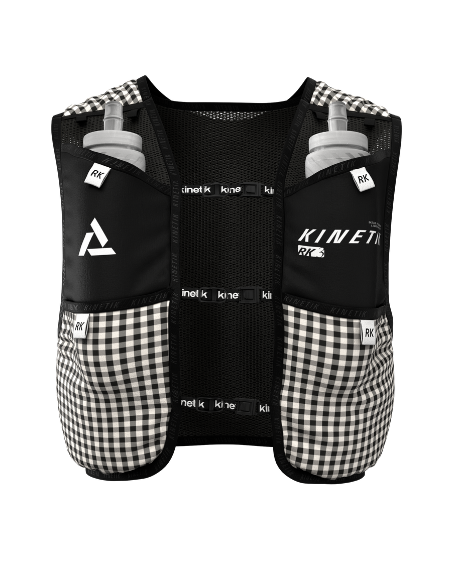 SAC RK3 VICHY VELOURS BLACK - Sacs Hydratation trail-running - 1 - kinetik-adrenalink