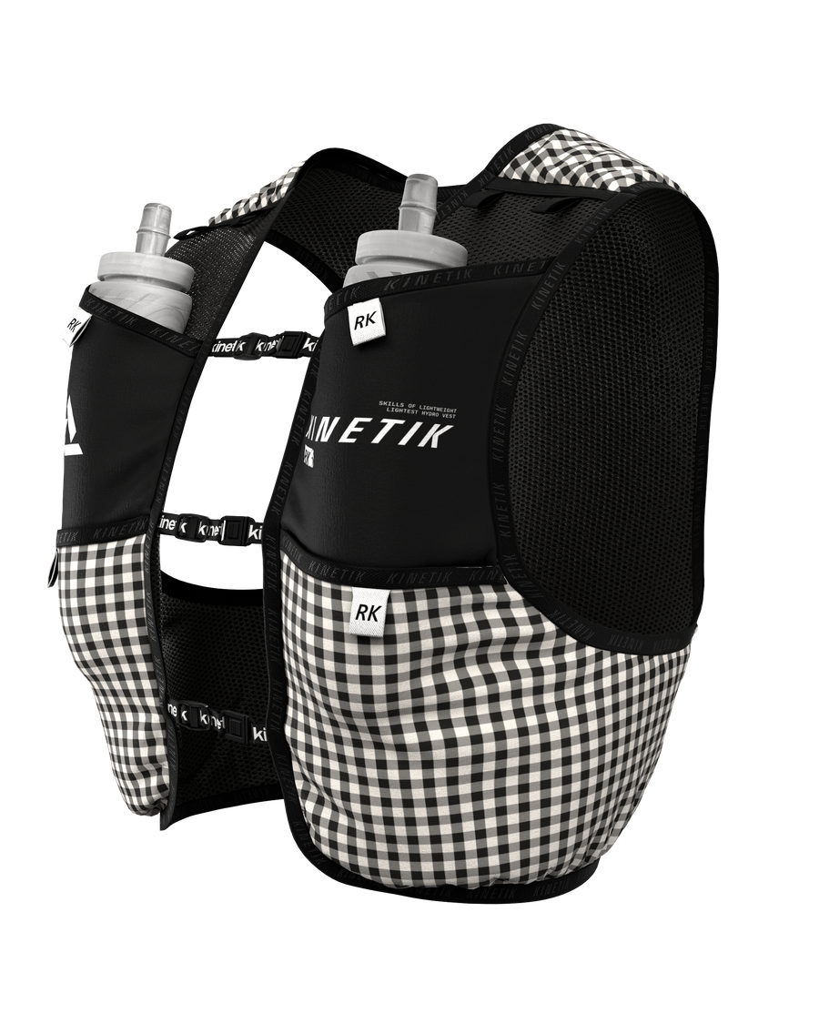SAC RK3 VICHY VELOURS BLACK - Sacs Hydratation trail-running - 3 - kinetik-adrenalink
