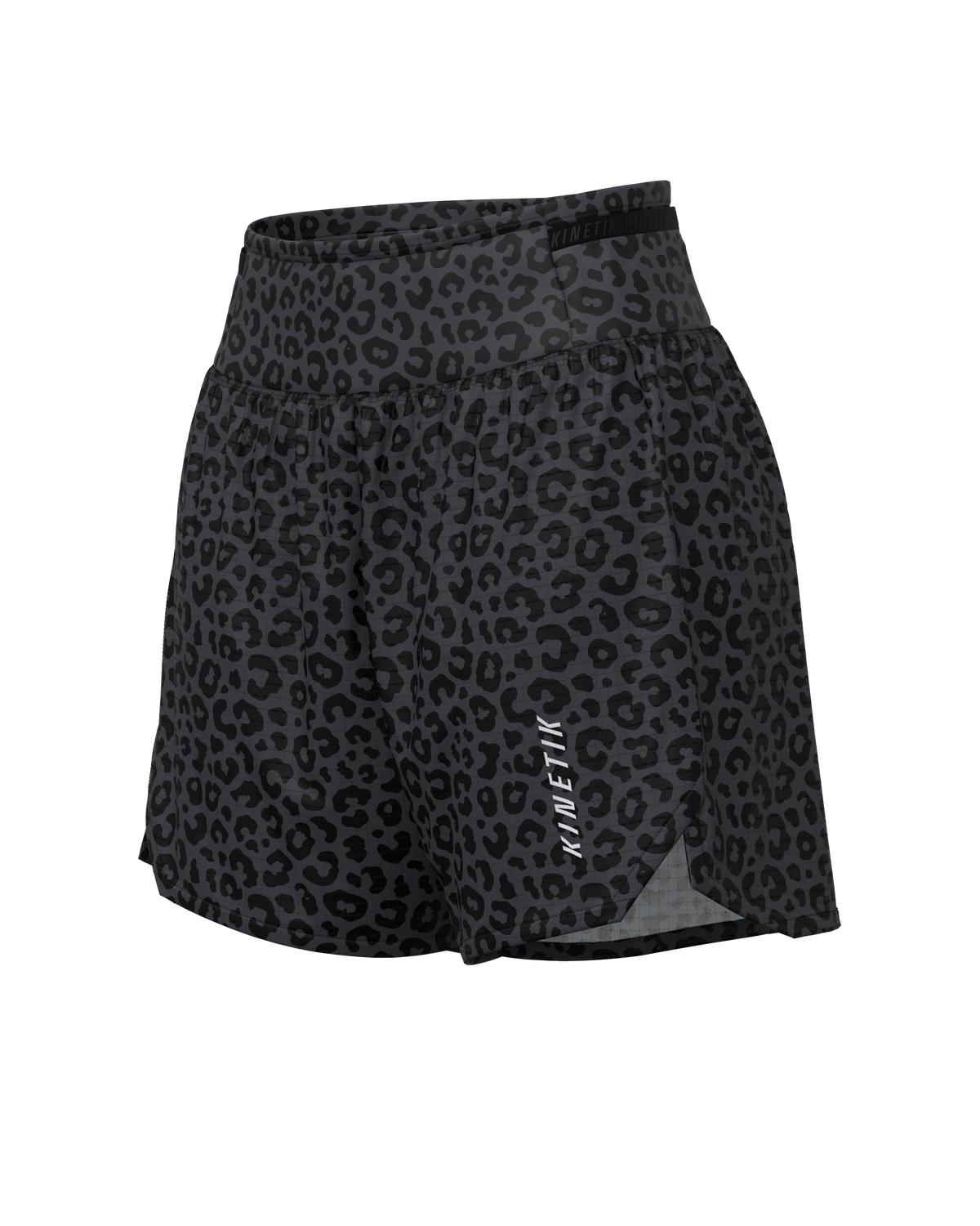 AEROK 5 LEOPARD BLACK COFFEE - Shorts trail-running - 1 - kinetik-adrenalink