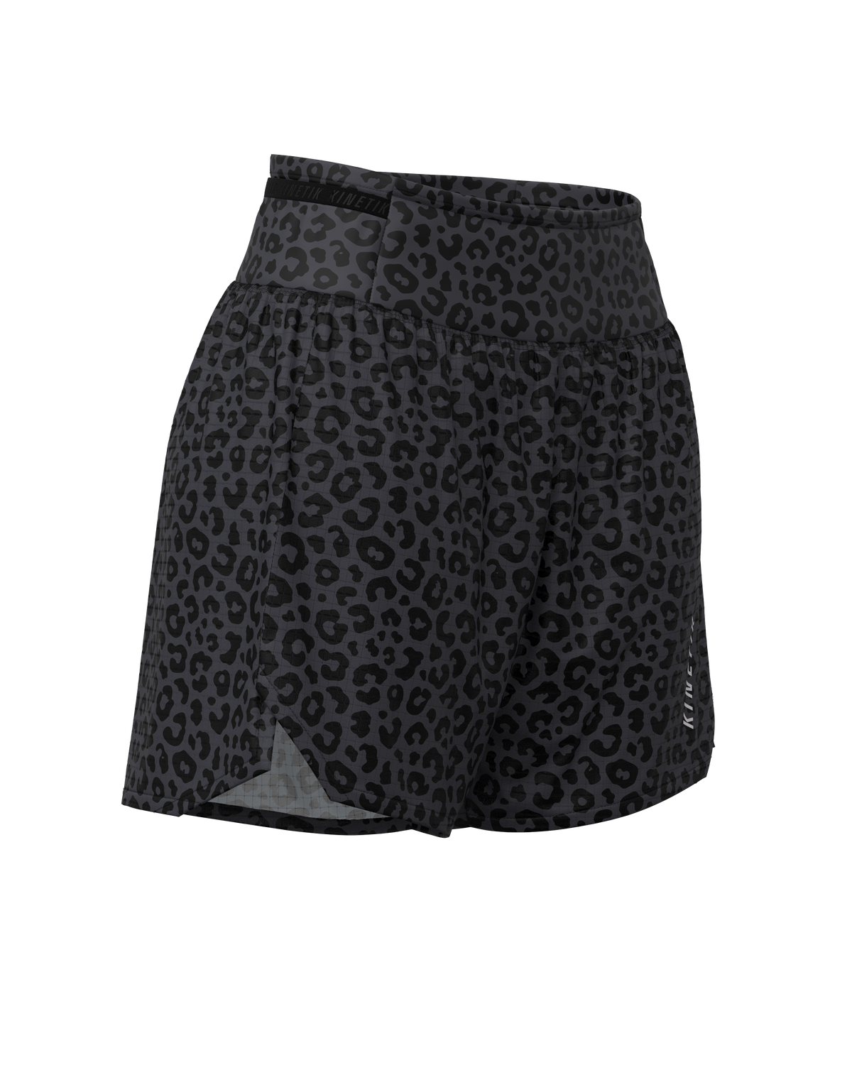 AEROK 5 LEOPARD BLACK COFFEE - Shorts trail-running - 4 - kinetik-adrenalink