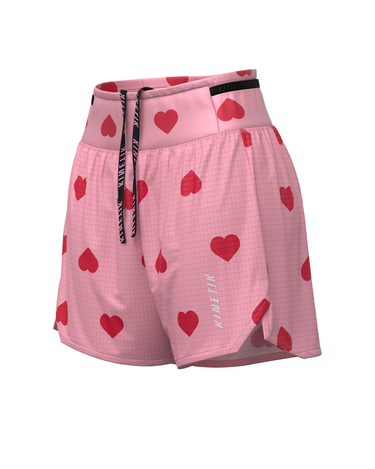 Shorts trail-running AEROK 5 WOMEN HEARTRUNNEUSE ROSY - 1 - kinetik
