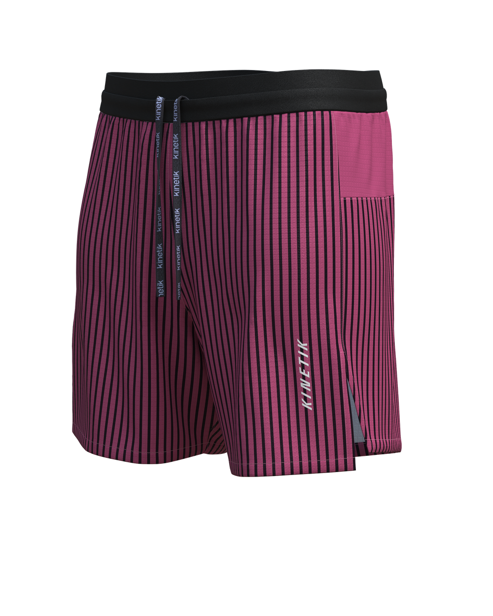 AEROK 6 MEN COLOR STRIPE GRENAT - Shorts trail-running - 1 - kinetik-adrenalink