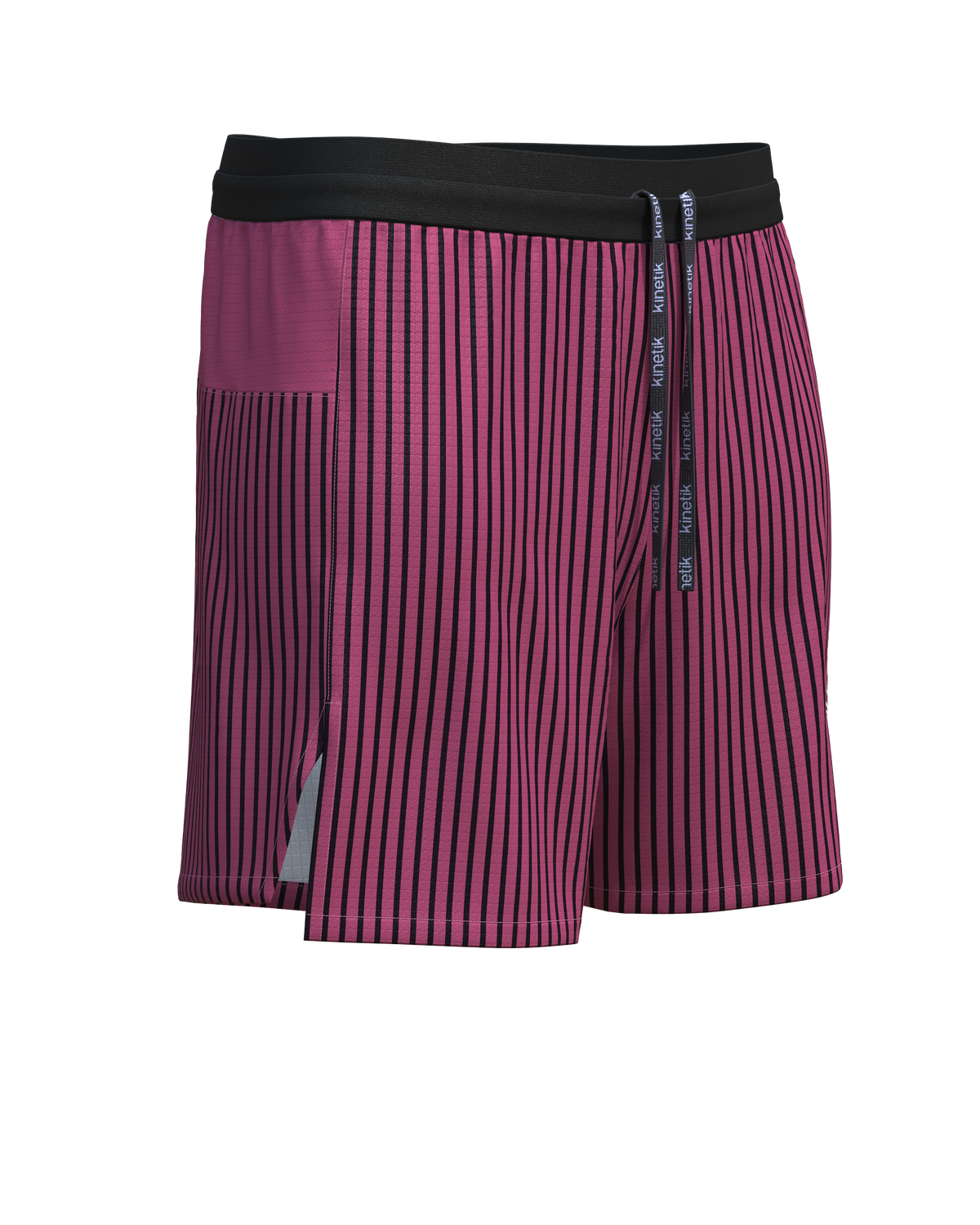 AEROK 6 MEN COLOR STRIPE GRENAT - Shorts trail-running - 16 - kinetik-adrenalink