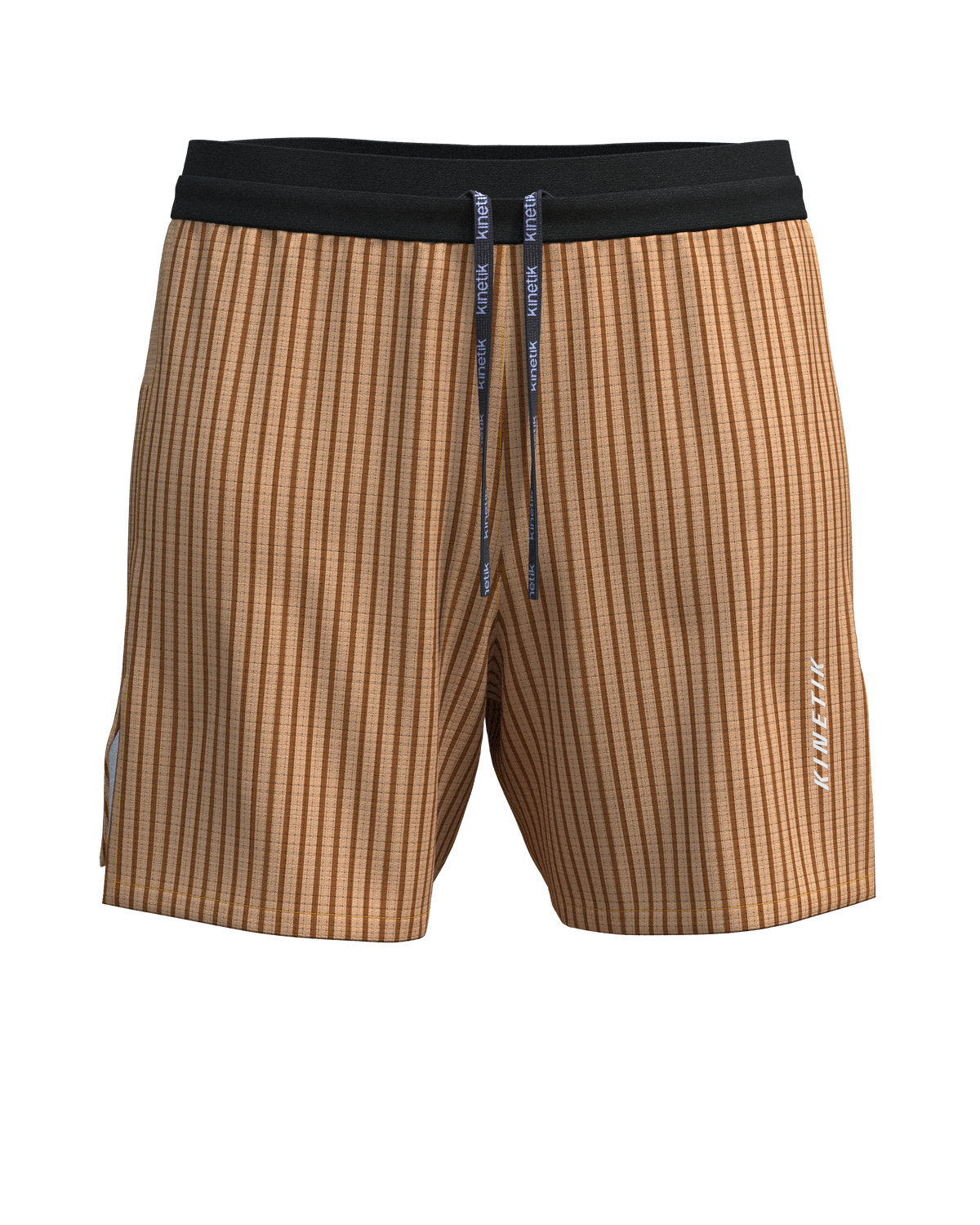 AEROK 6 MEN COLOR STRIPE METALLIC BRONZE - Shorts trail-running - 13 - kinetik-adrenalink