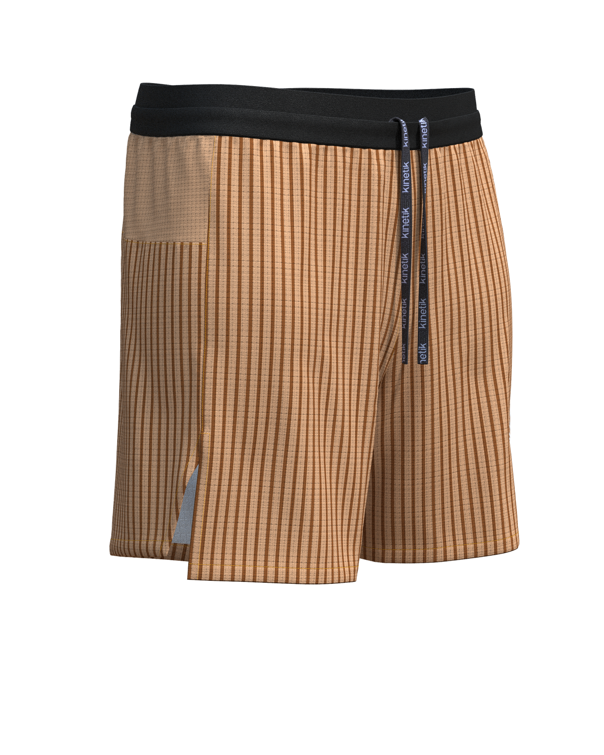 AEROK 6 MEN COLOR STRIPE METALLIC BRONZE - Shorts trail-running - 20 - kinetik-adrenalink