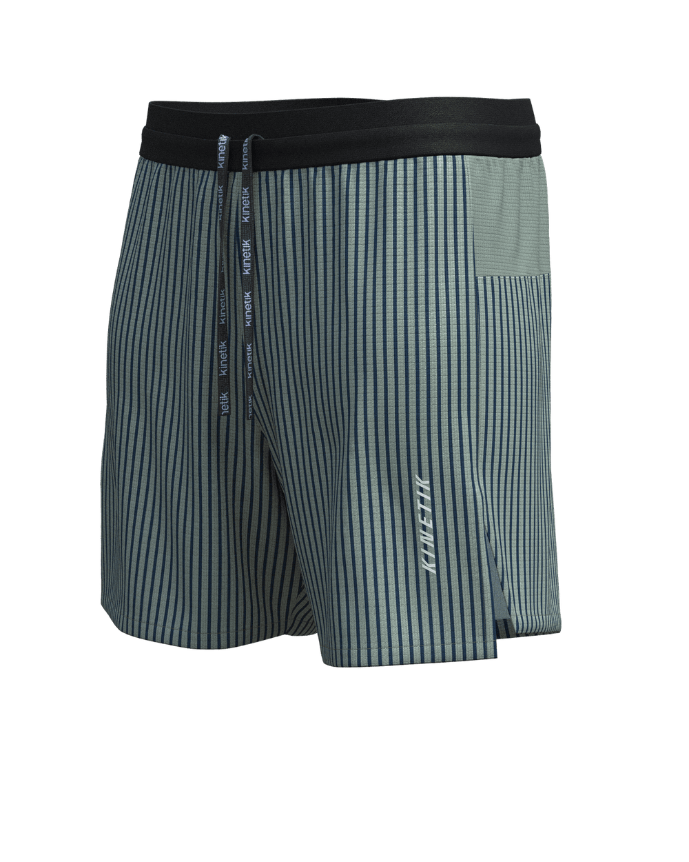 AEROK 6 MEN COLOR STRIPE OLIVINE - Shorts trail-running - 1 - kinetik-adrenalink