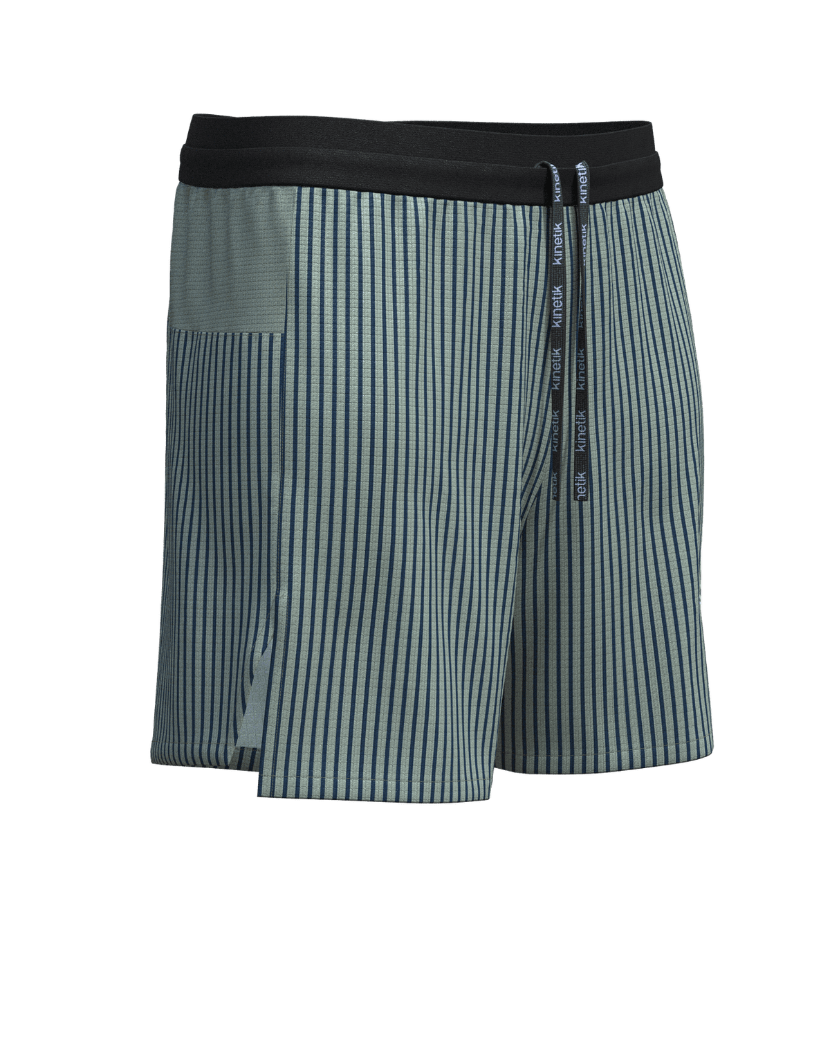 AEROK 6 MEN COLOR STRIPE OLIVINE - Shorts trail-running - 13 - kinetik-adrenalink