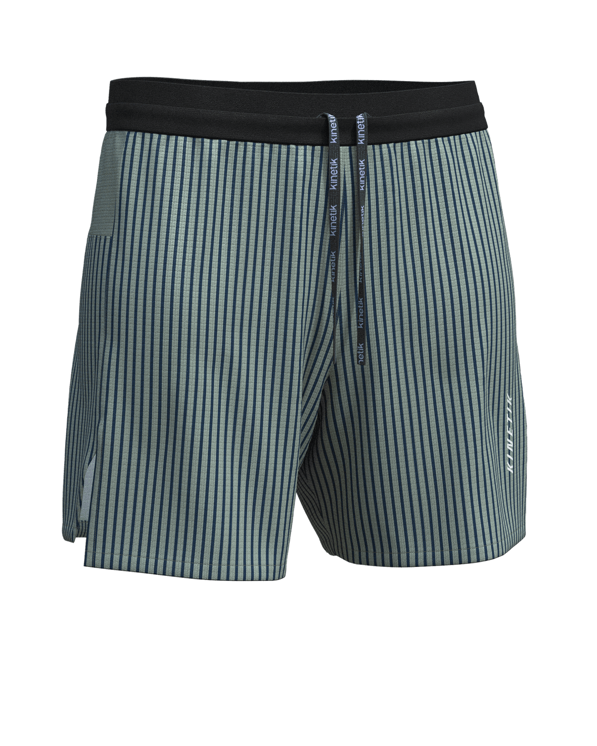 AEROK 6 MEN COLOR STRIPE OLIVINE - Shorts trail-running - 14 - kinetik-adrenalink