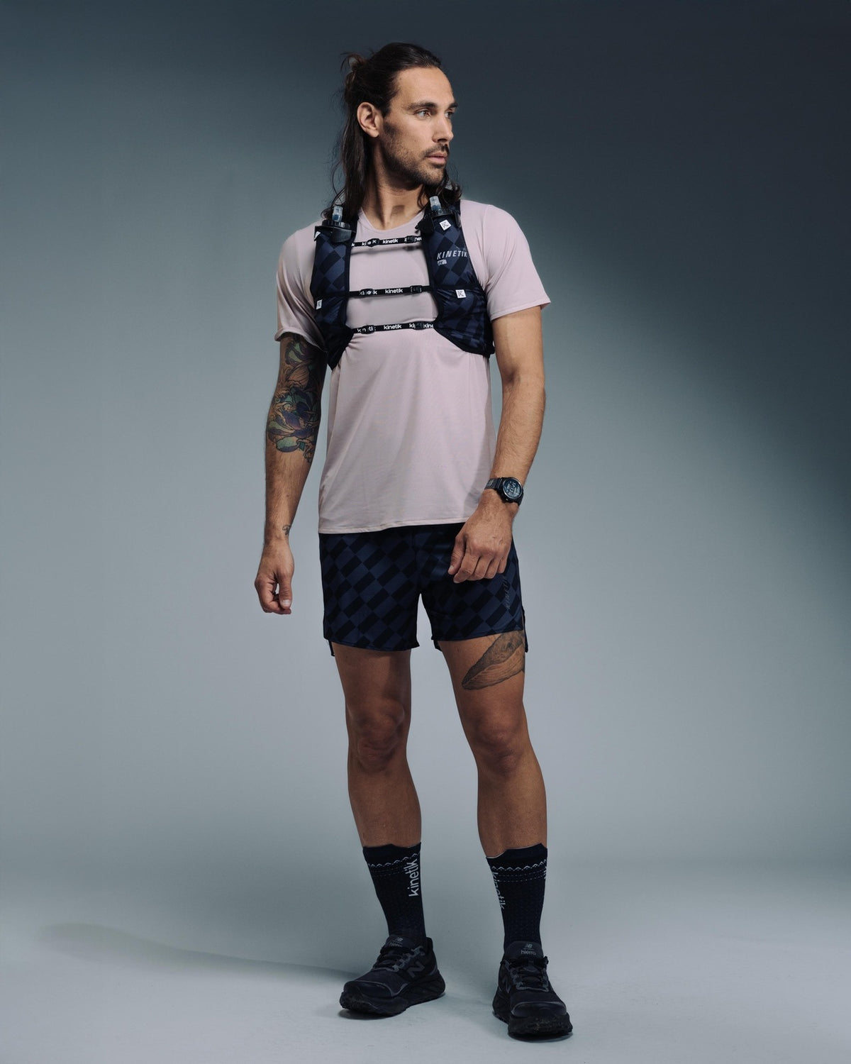 AEROK 6 MEN DAMIER - Shorts trail-running - 6 - kinetik-adrenalink